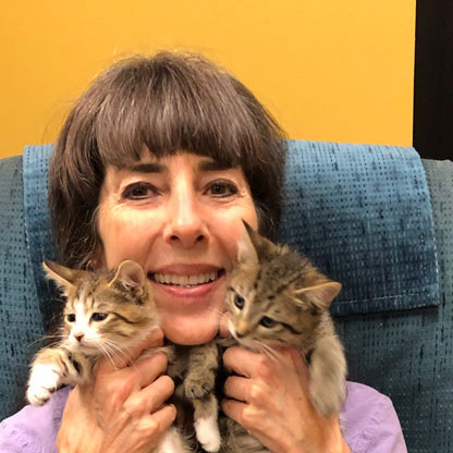 Dr MacKenzie loves kittens at Kipling Veterinary Hospital and Wellness Center